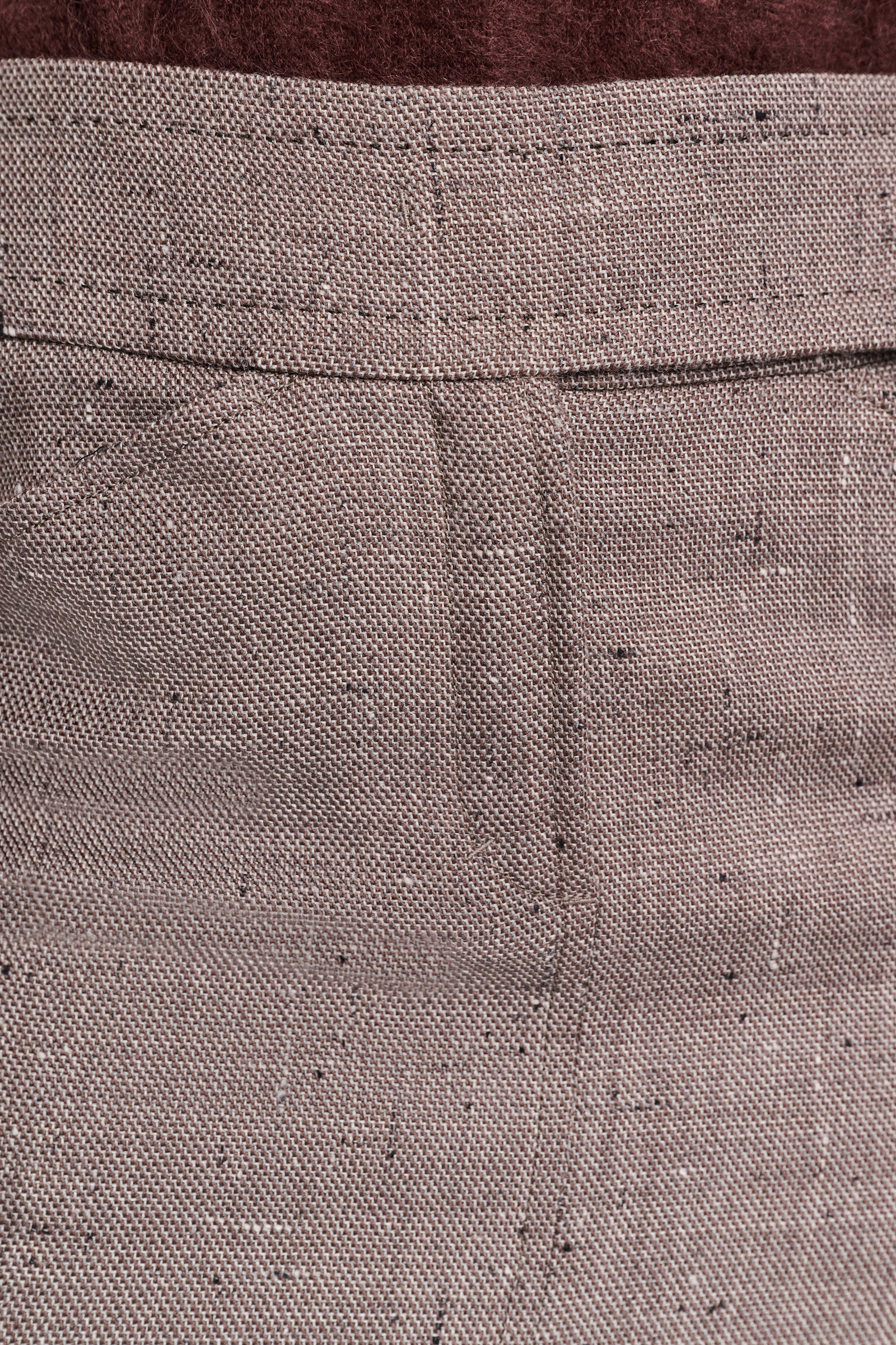 Dorothee Schumacher Pencil skirt in virgin wool pepper & chocoloate