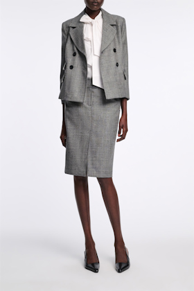 Dorothee Schumacher Pencilskirt mit breitem Bund pepper & salt