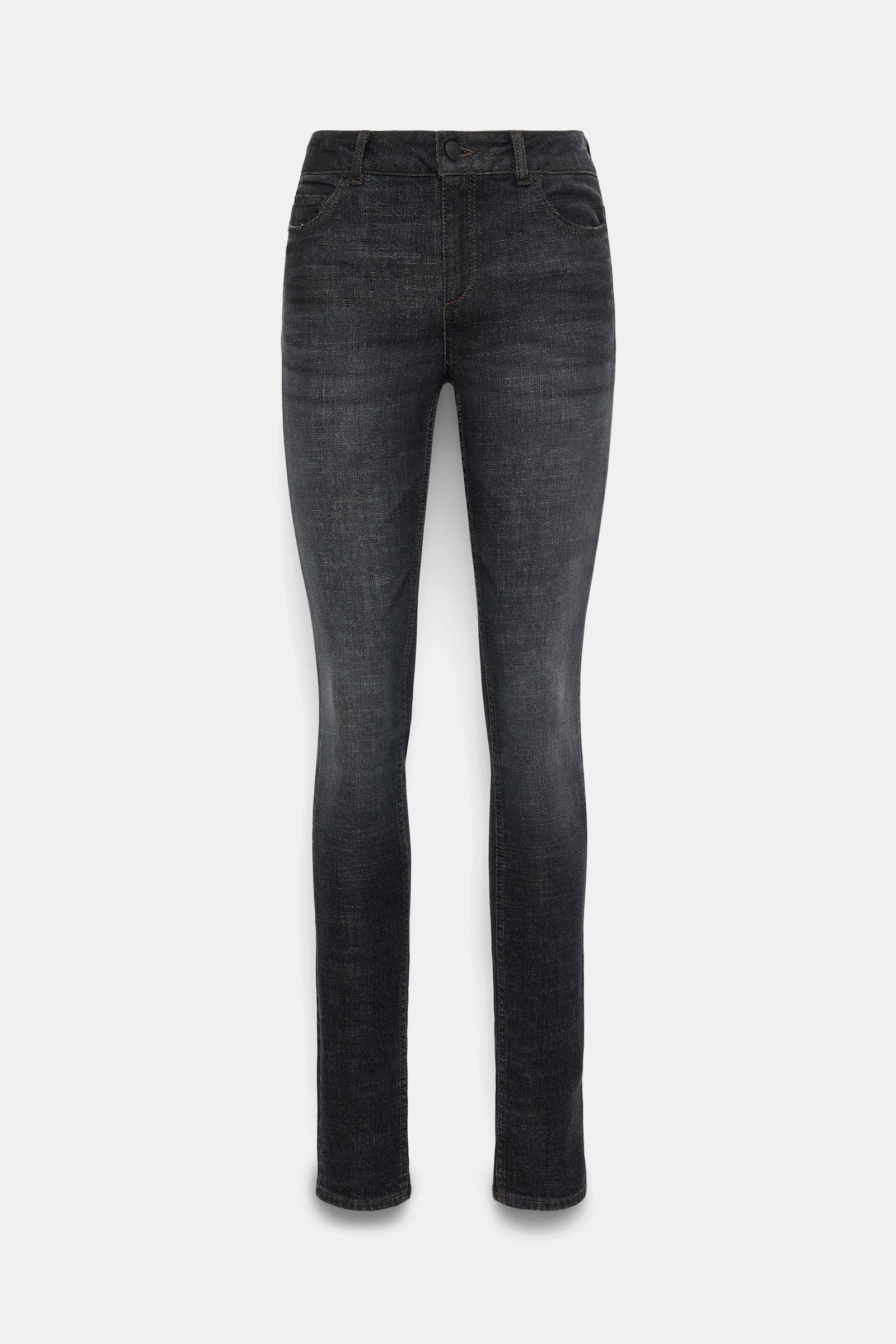 Dorothee Schumacher Long, skinny leg jeans stone black denim