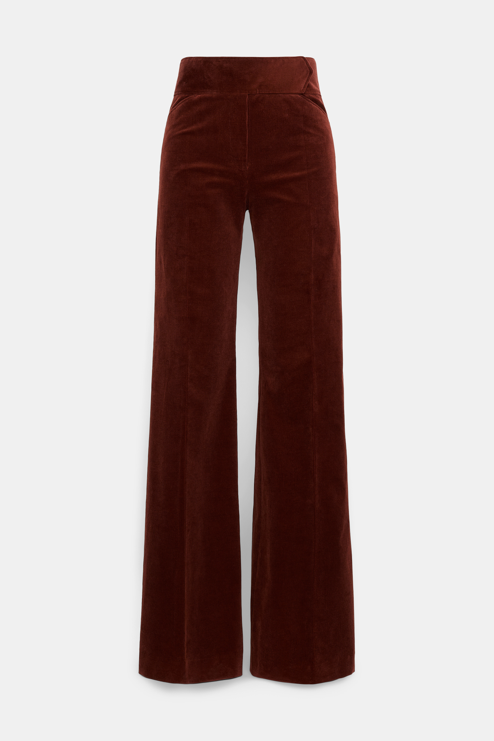 Dorothee Schumacher Cord Hose mit ausgestelltem Bein maroon