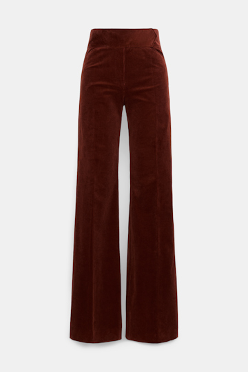 Dorothee Schumacher Cord Hose mit ausgestelltem Bein maroon