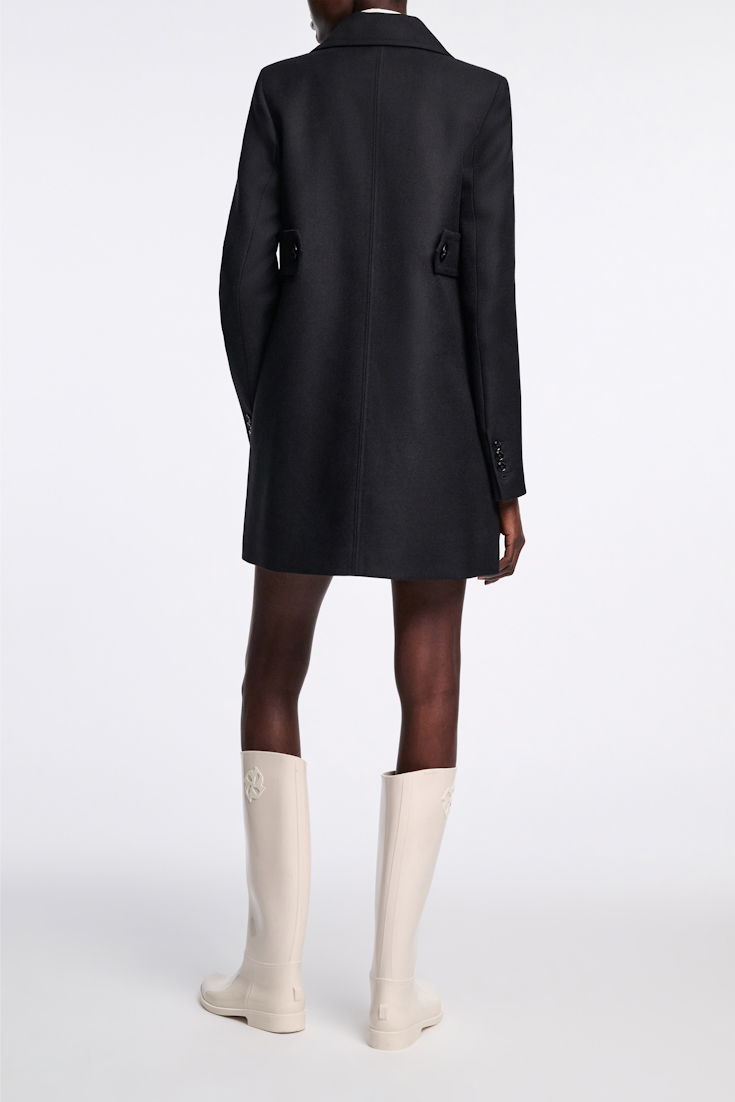 Dorothee Schumacher Zweireihiger Kurzmantel pure black