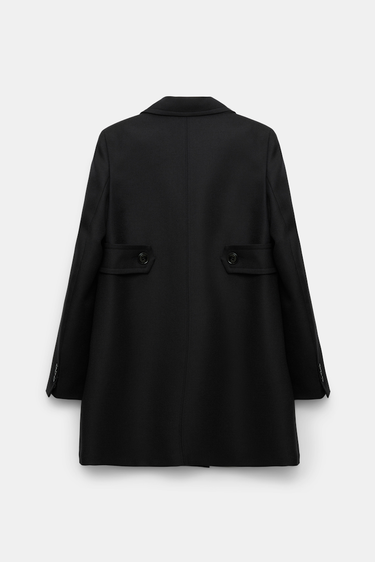 Dorothee Schumacher Zweireihiger Kurzmantel pure black