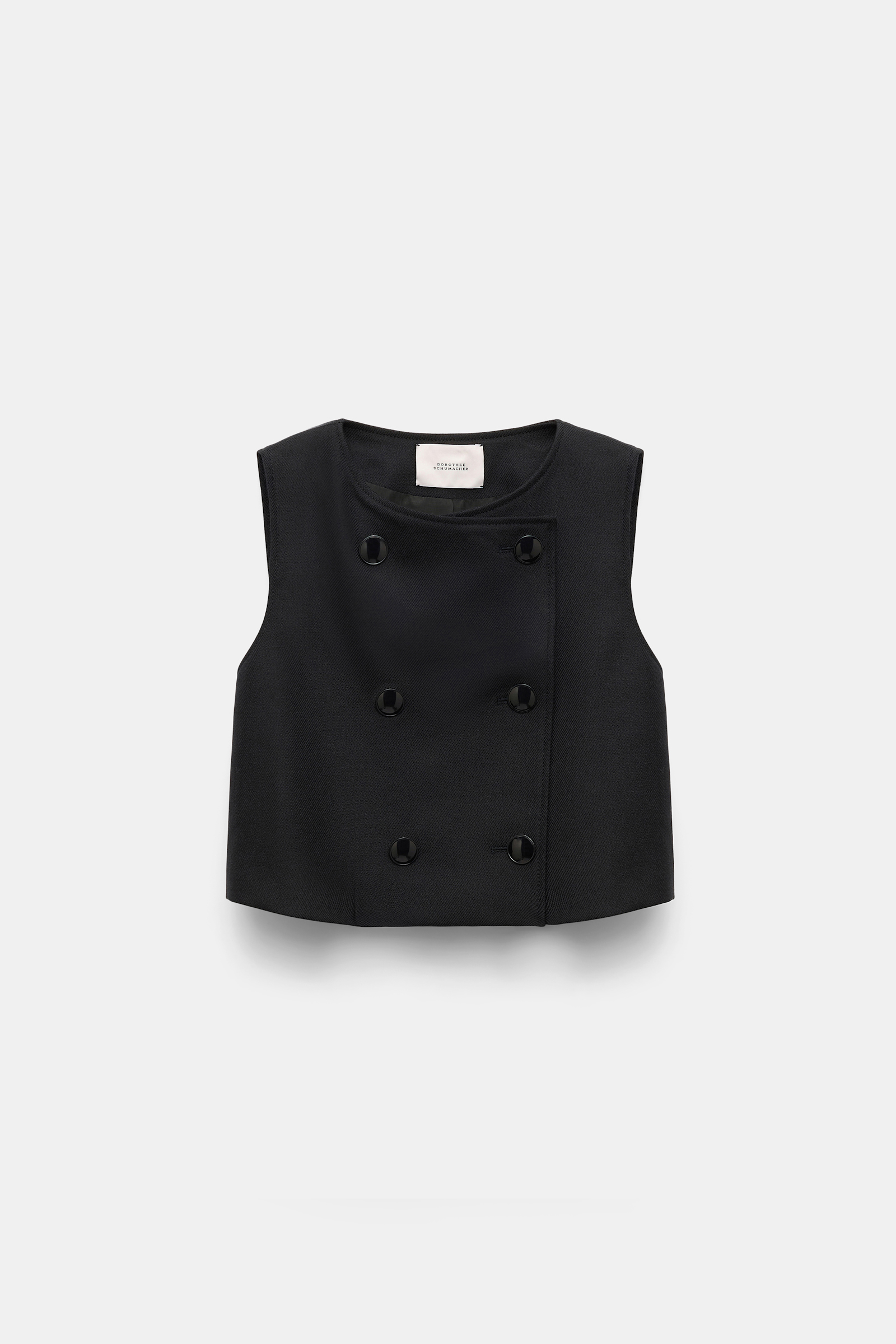 Dorothee Schumacher Zweireihige Weste pure black