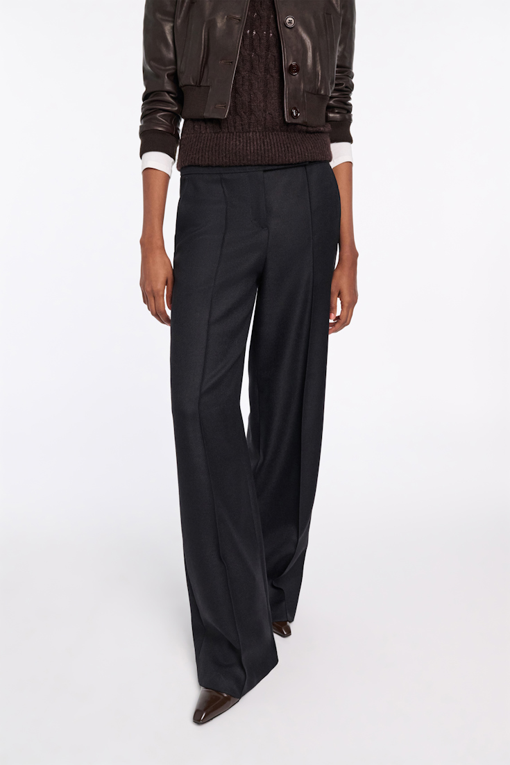 Dorothee Schumacher Hose mit weitem Bein pure black
