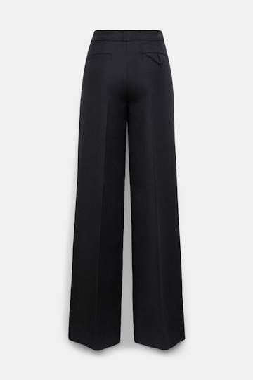 Dorothee Schumacher Wide leg pants in virgin wool pure black