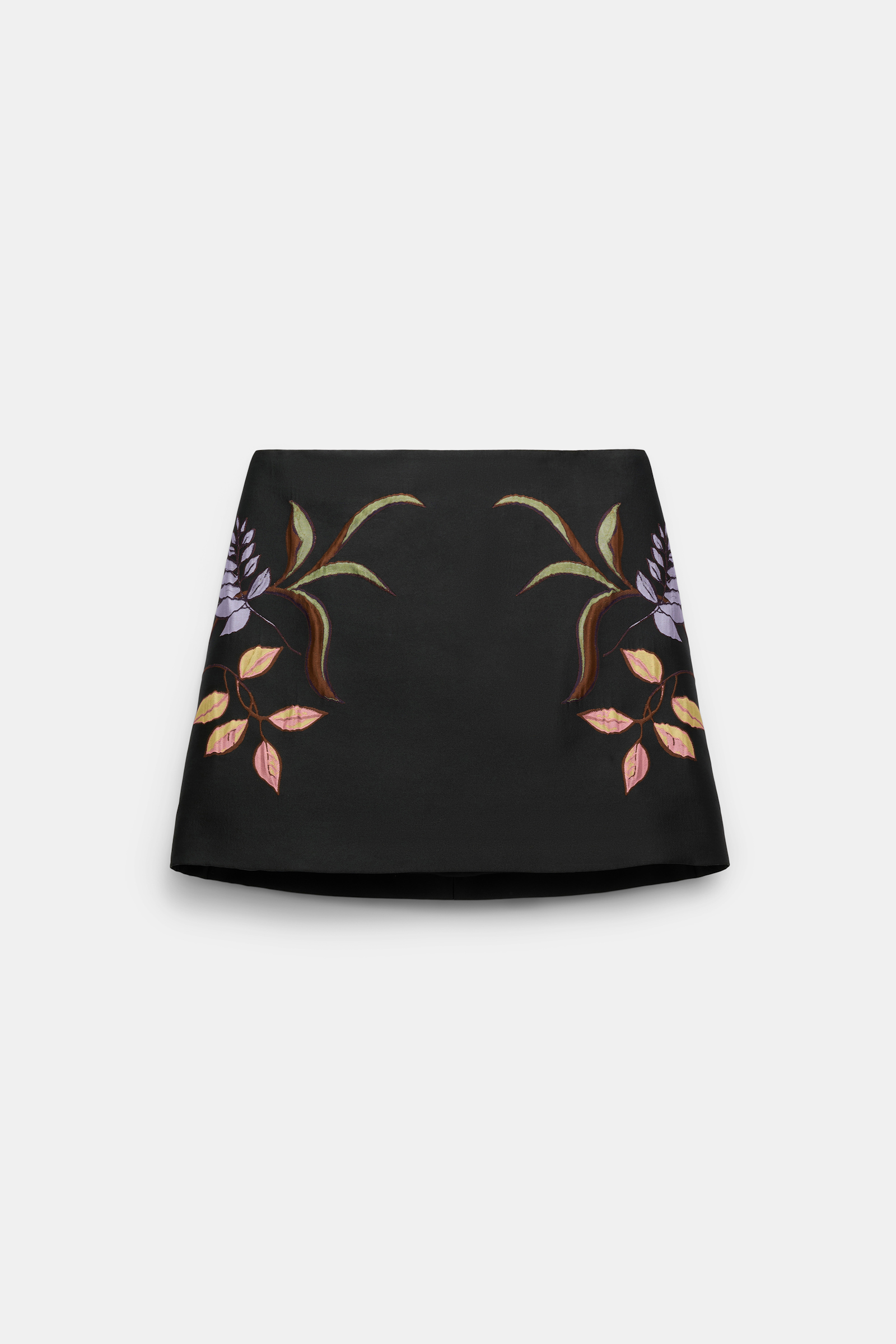 Dorothee Schumacher Kurzer Rock aus dreidimensionalem Cloque-Jacquard pure black