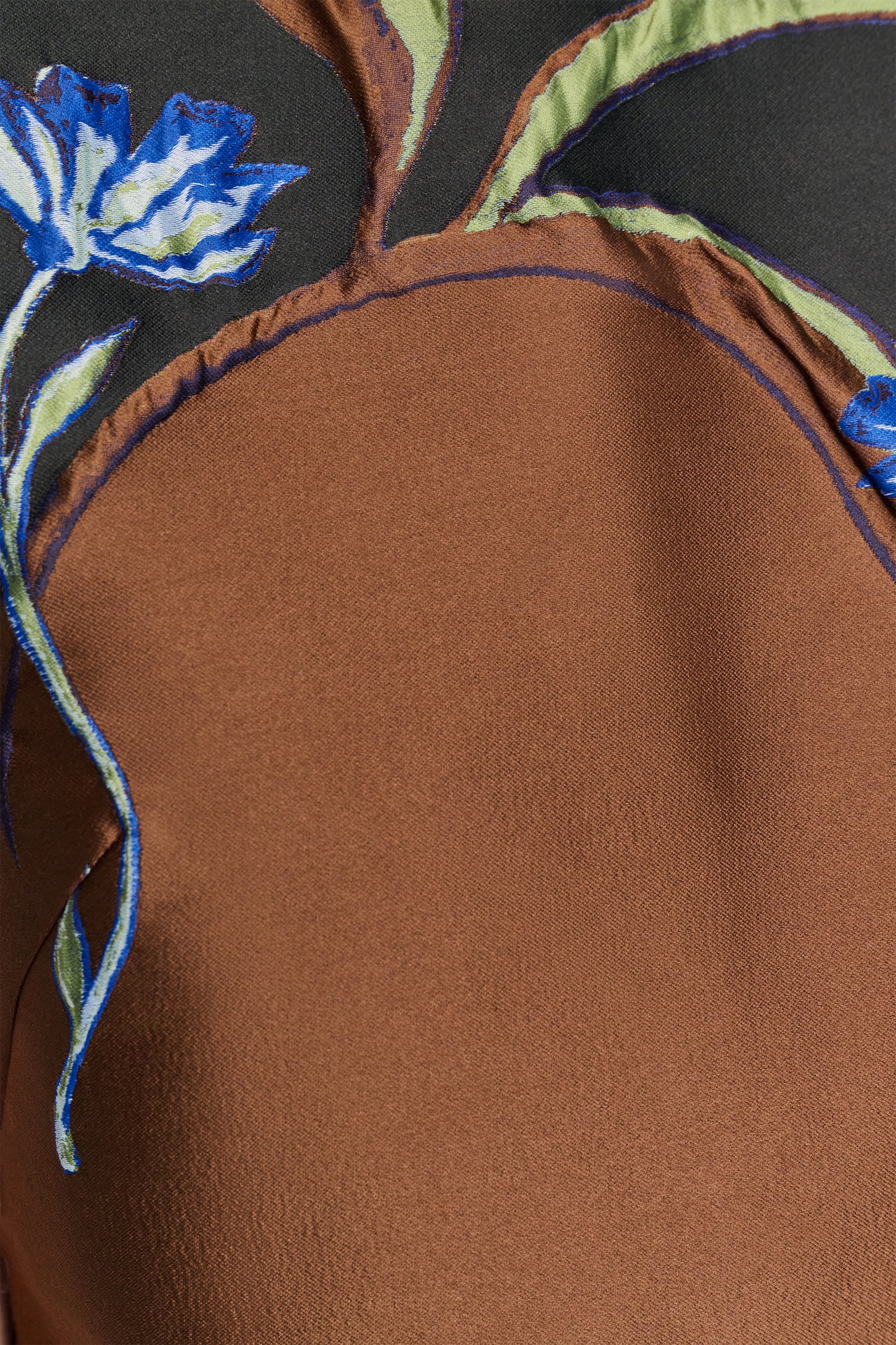 Dorothee Schumacher Top in cloque jacquard caramel black