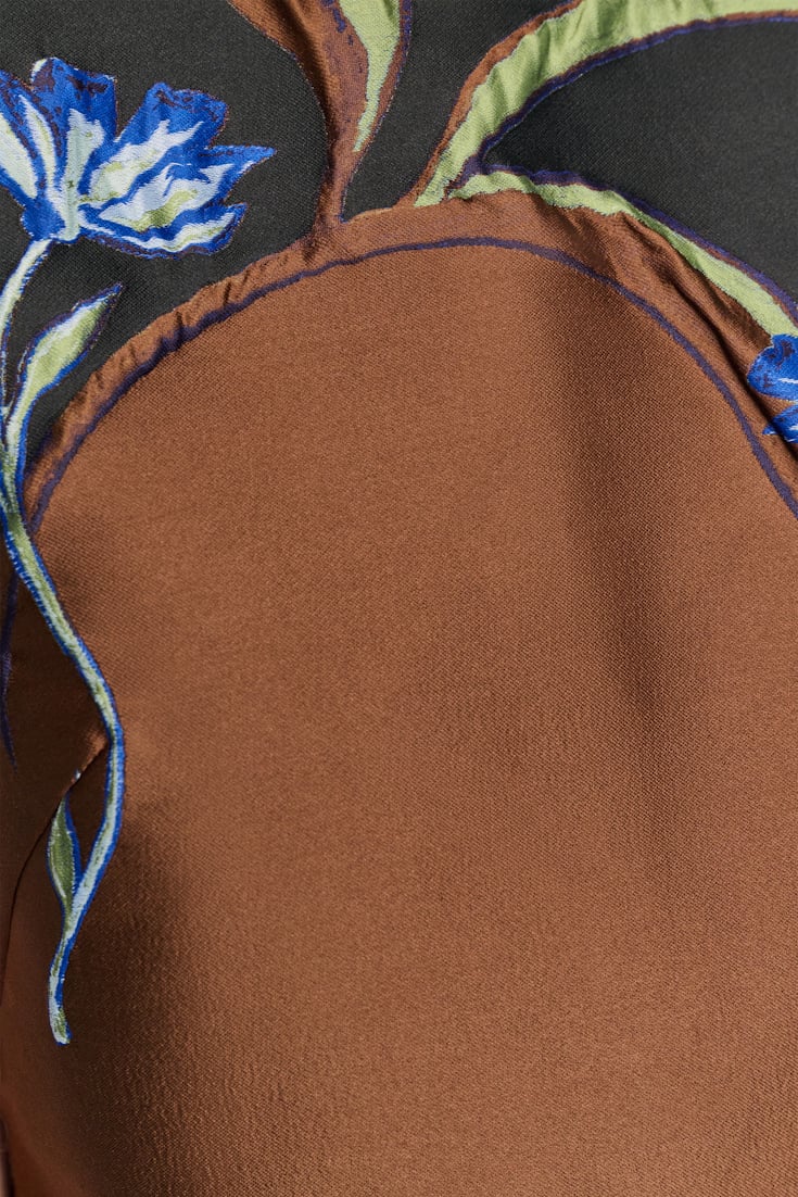 Dorothee Schumacher Top in cloque jacquard caramel black