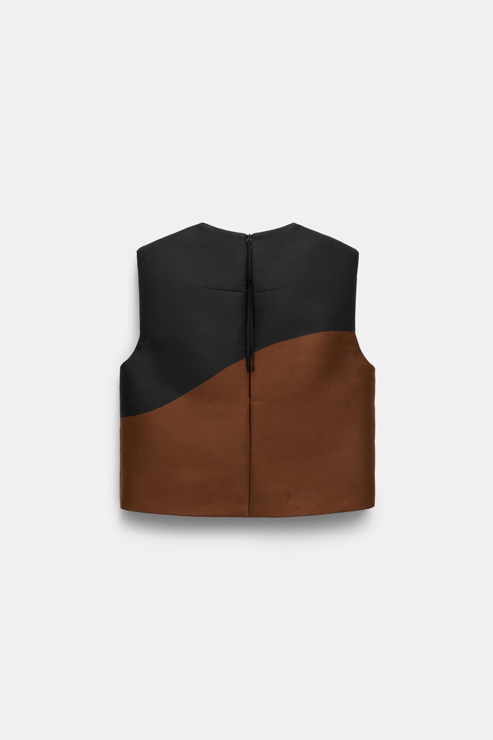 Dorothee Schumacher Top in cloque jacquard caramel black