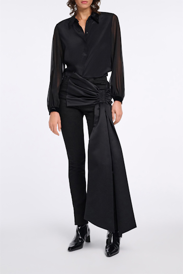 Dorothee Schumacher Material mix blouse pure black