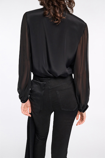 Dorothee Schumacher Material mix blouse pure black