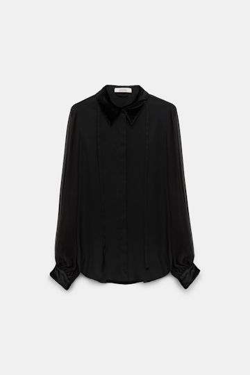 Dorothee Schumacher Material mix blouse pure black