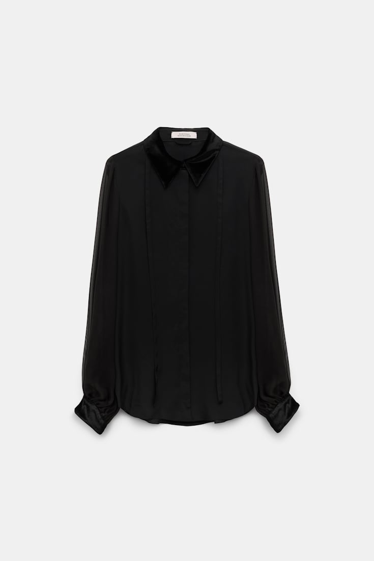 Dorothee Schumacher Material mix blouse pure black