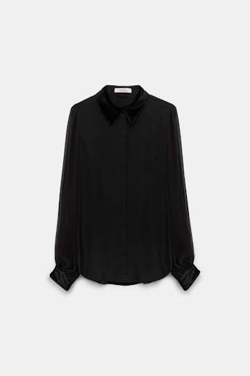 Dorothee Schumacher Material mix blouse pure black