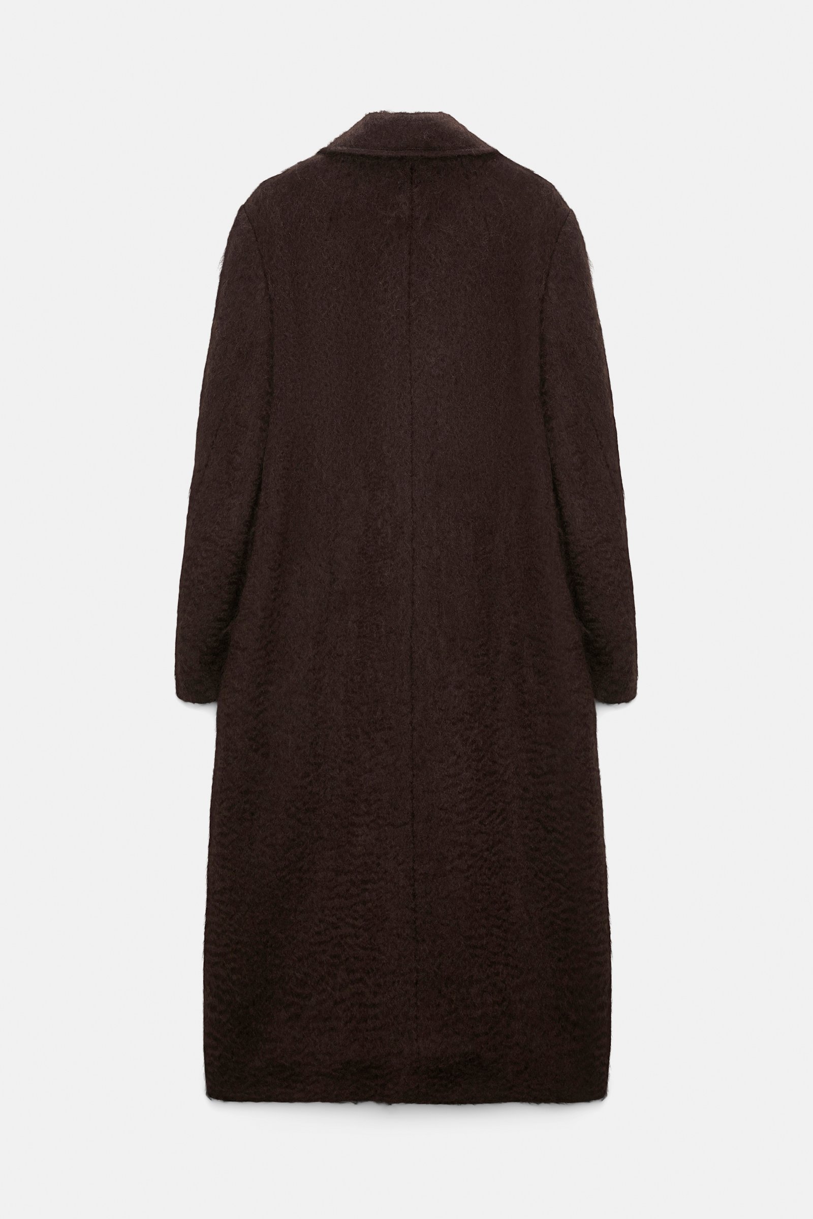 Dorothee Schumacher Mantel aus Woll-Mohair Mix dark chocolate