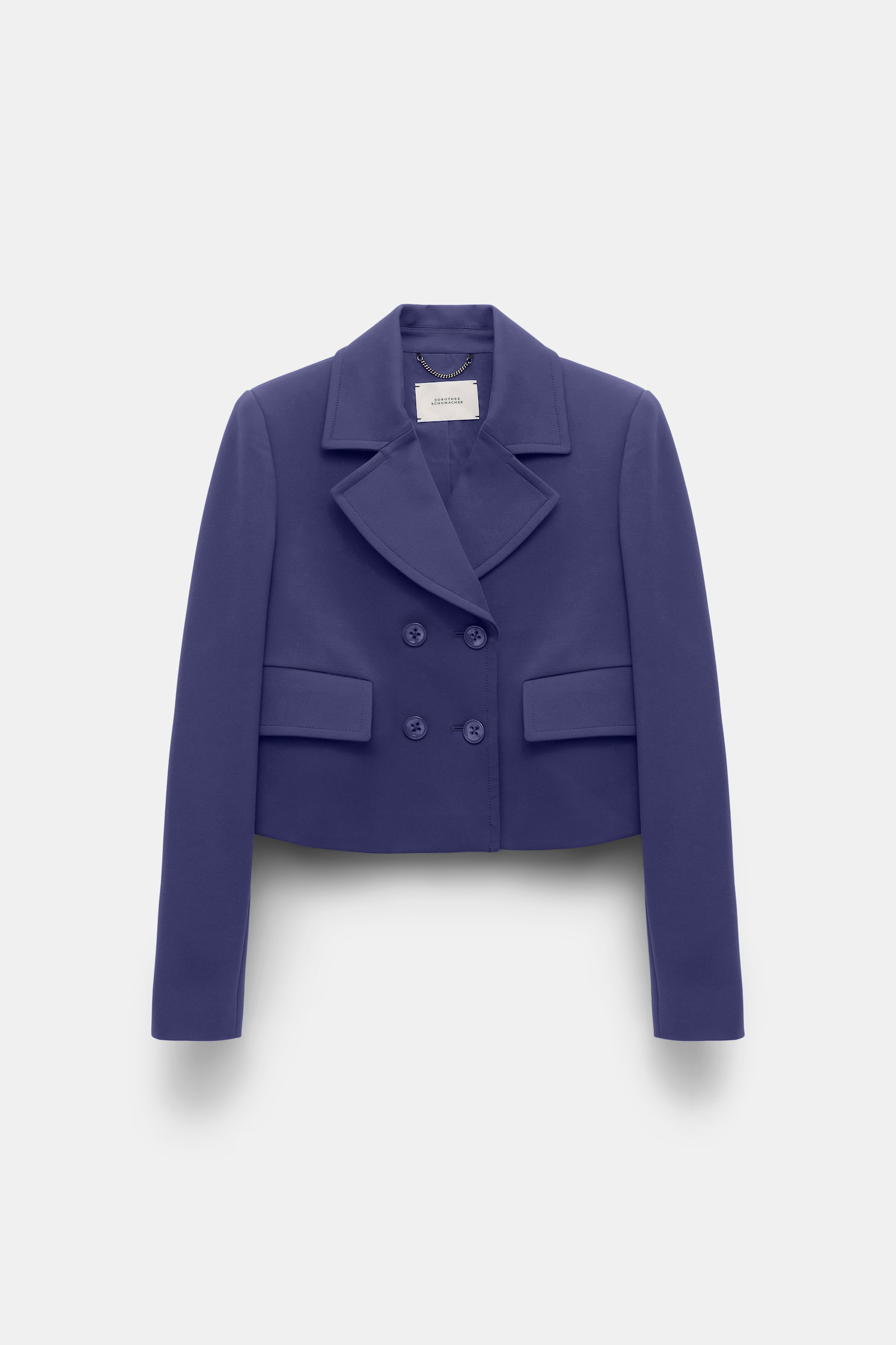 Dorothee Schumacher Cropped blazer in Punto Milano iris
