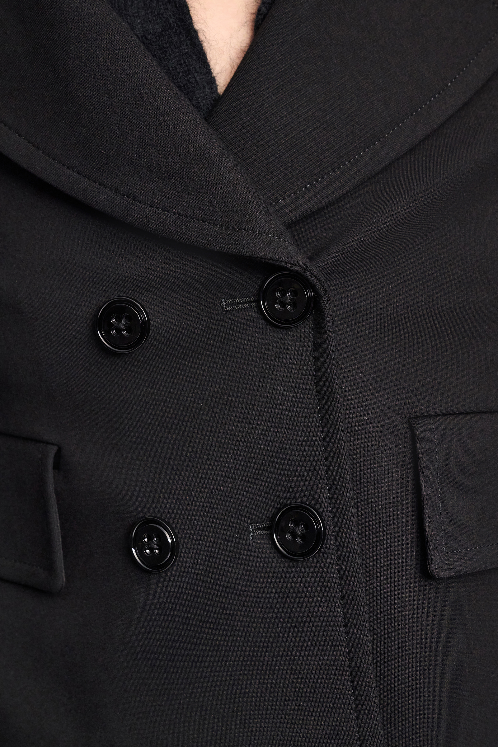 Dorothee Schumacher Cropped blazer in Punto Milano pure black