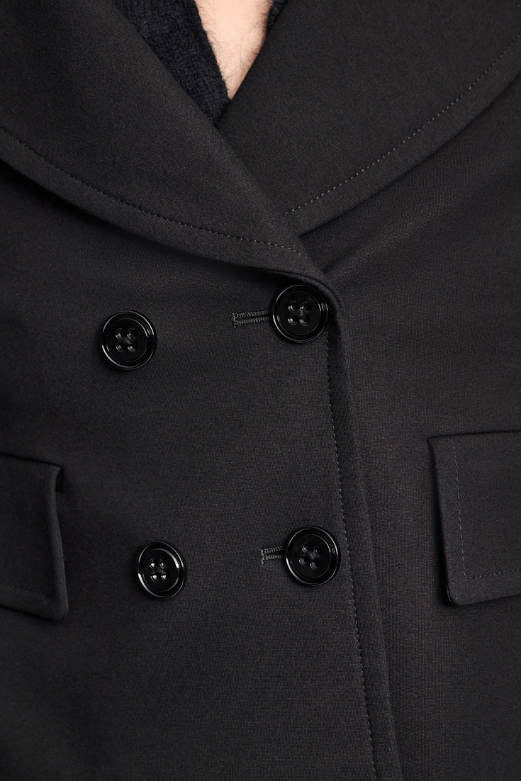 Dorothee Schumacher Cropped blazer in Punto Milano pure black