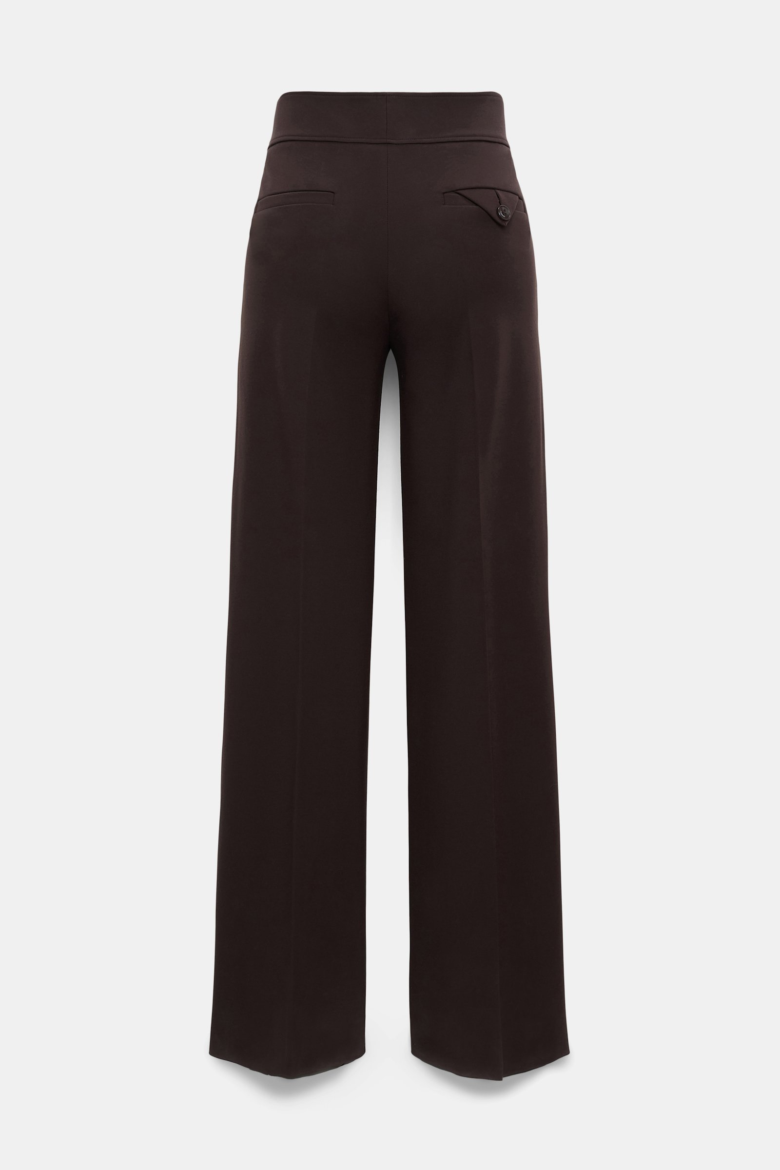 Dorothee Schumacher Hose mit weitem Bein aus Punto Milano dark chocolate
