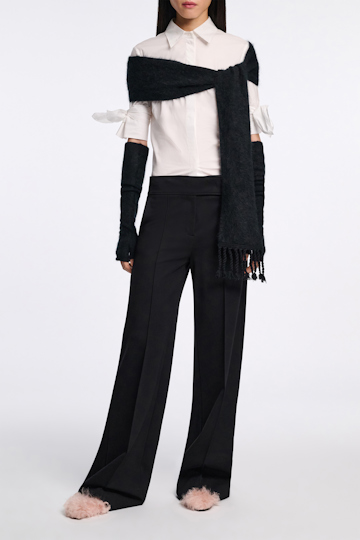 Dorothee Schumacher Wide leg pants in Punto Milano pure black