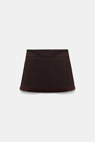 Dorothee Schumacher Minirock aus Punto Milano dark chocolate