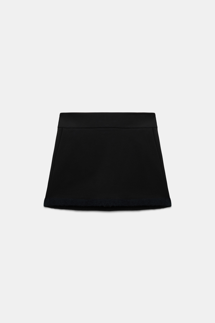Dorothee Schumacher Miniskirt in Punto Milano pure black