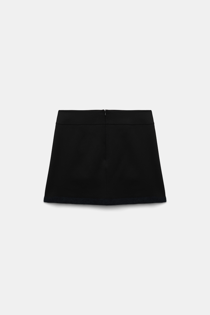 Dorothee Schumacher Miniskirt in Punto Milano pure black