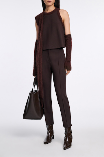 Dorothee Schumacher Shell in Punto Milano dark chocolate