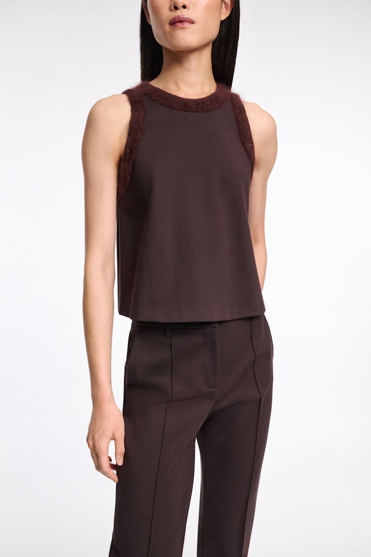 Dorothee Schumacher Shell in Punto Milano dark chocolate