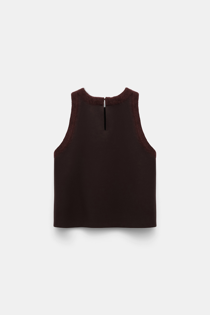 Dorothee Schumacher Shell in Punto Milano dark chocolate
