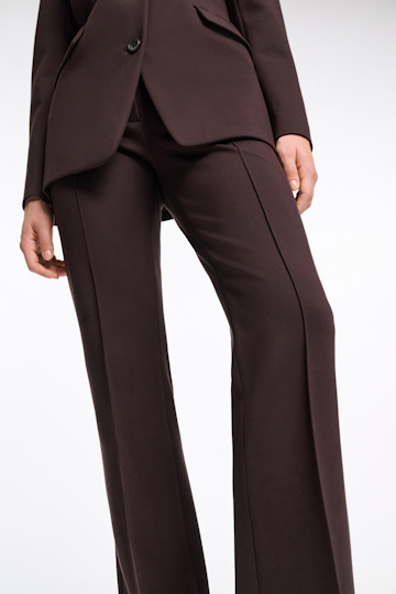 Dorothee Schumacher Bootcut pants in Punto Milano dark chocolate
