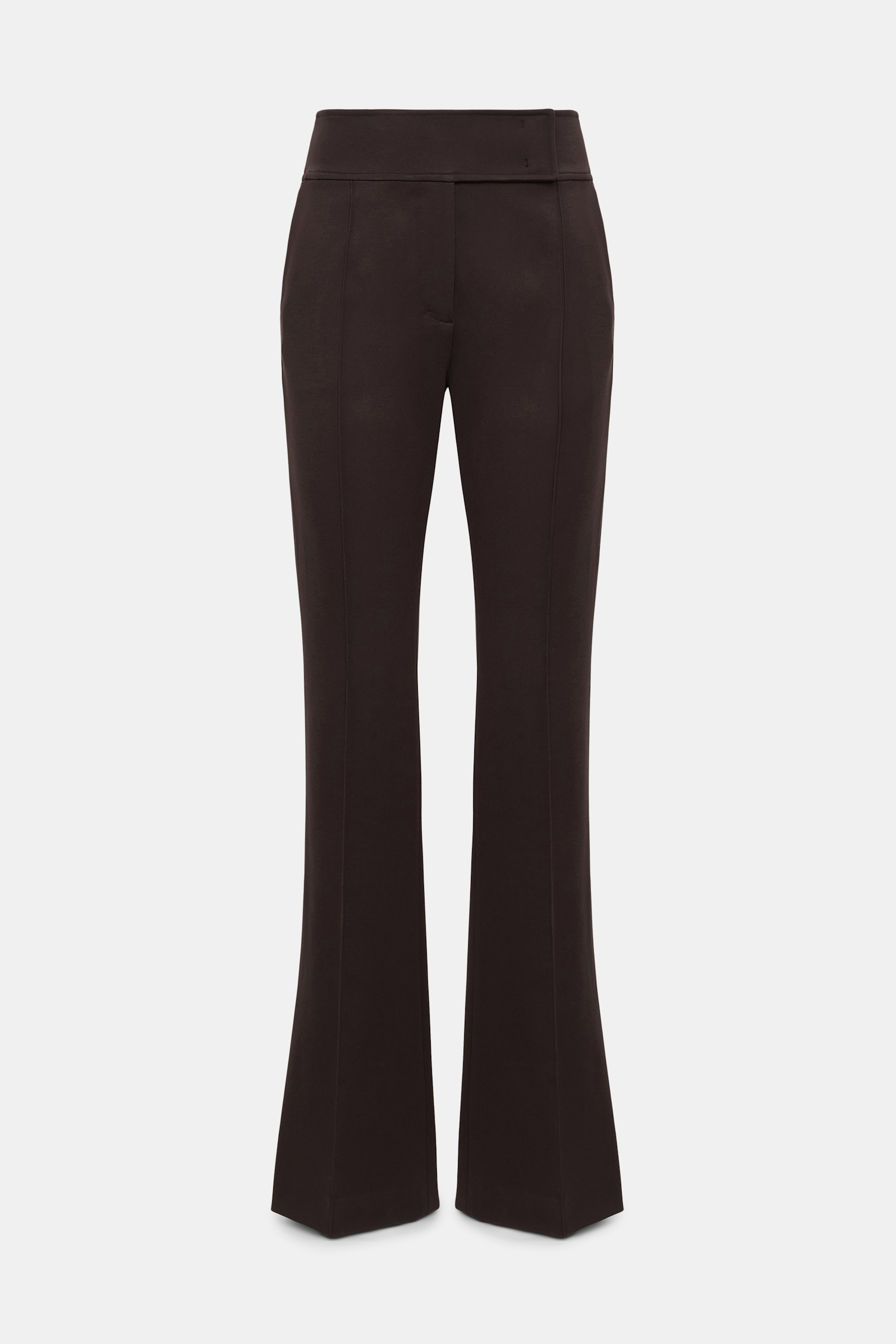Dorothee Schumacher Bootcut Hose aus Punto Milano dark chocolate
