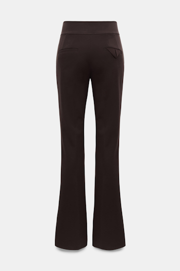 Dorothee Schumacher Bootcut pants in Punto Milano dark chocolate