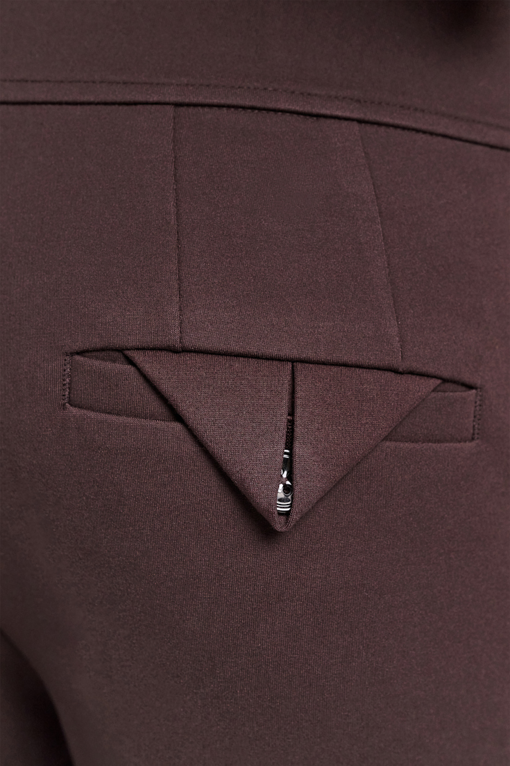 Dorothee Schumacher Cigarette pants in Punto Milano dark chocolate
