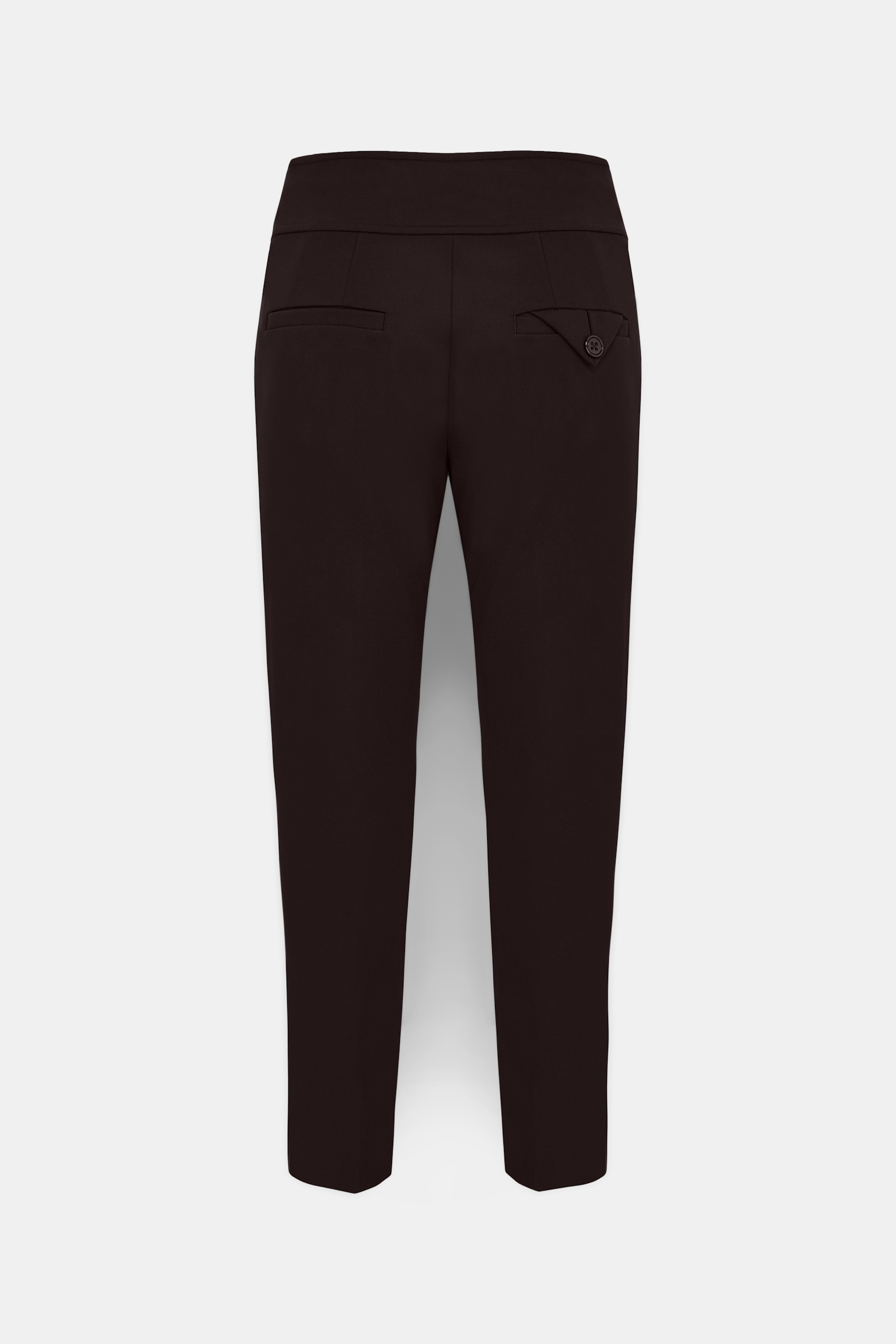 Dorothee Schumacher Cigarette pants in Punto Milano dark chocolate