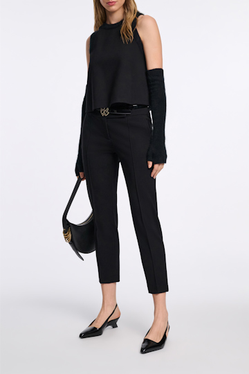 Dorothee Schumacher Cigarette pants in Punto Milano pure black