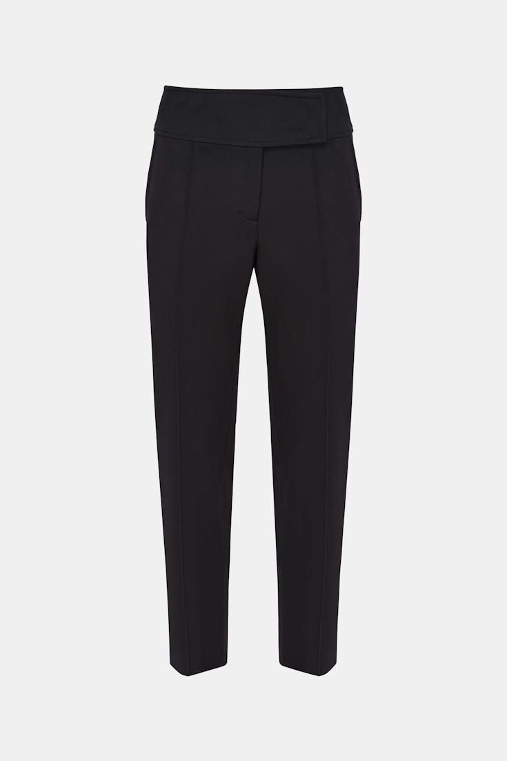 Dorothee Schumacher Zigarettenhose aus Punto Milano pure black