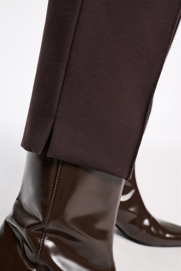 Dorothee Schumacher Cigarette pants in Punto Milano dark chocolate