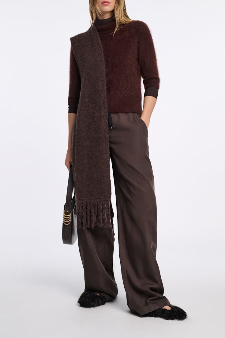 Dorothee Schumacher Nylon pants dark chocolate