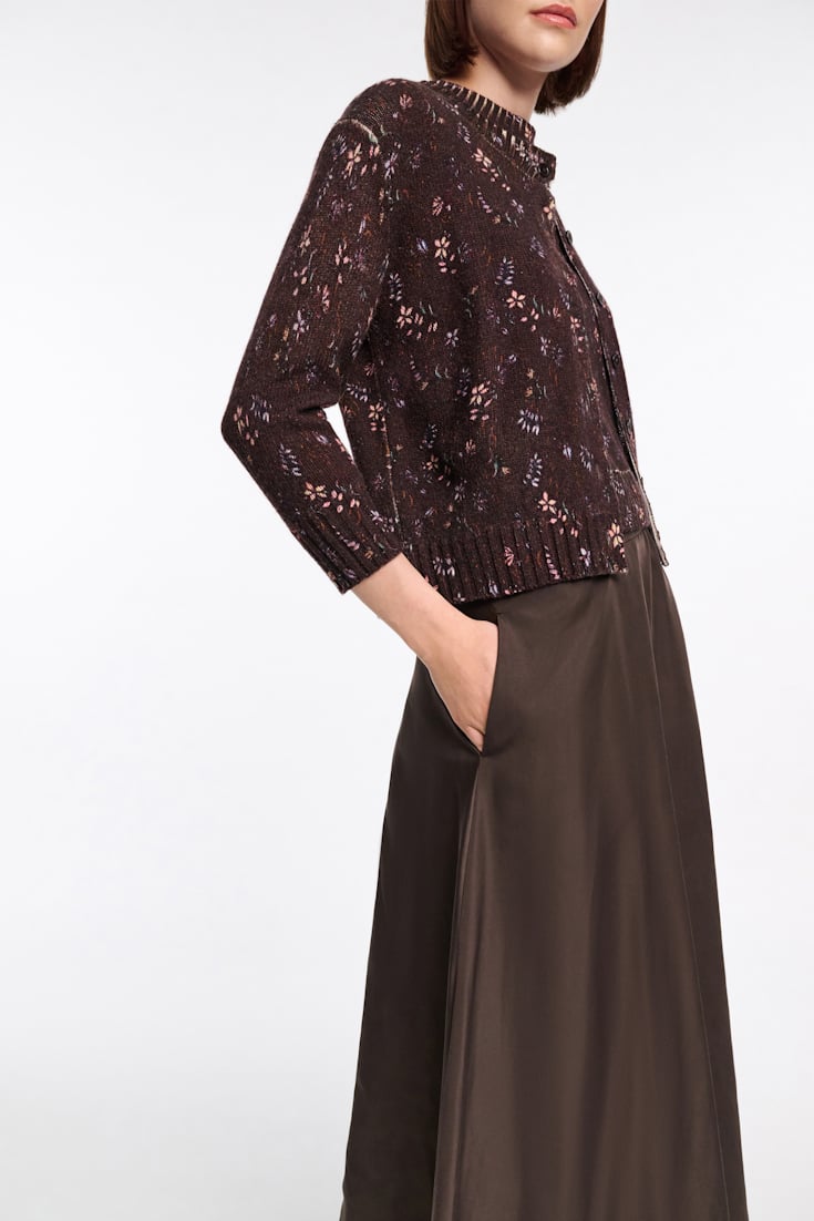Dorothee Schumacher Nylon skirt dark chocolate
