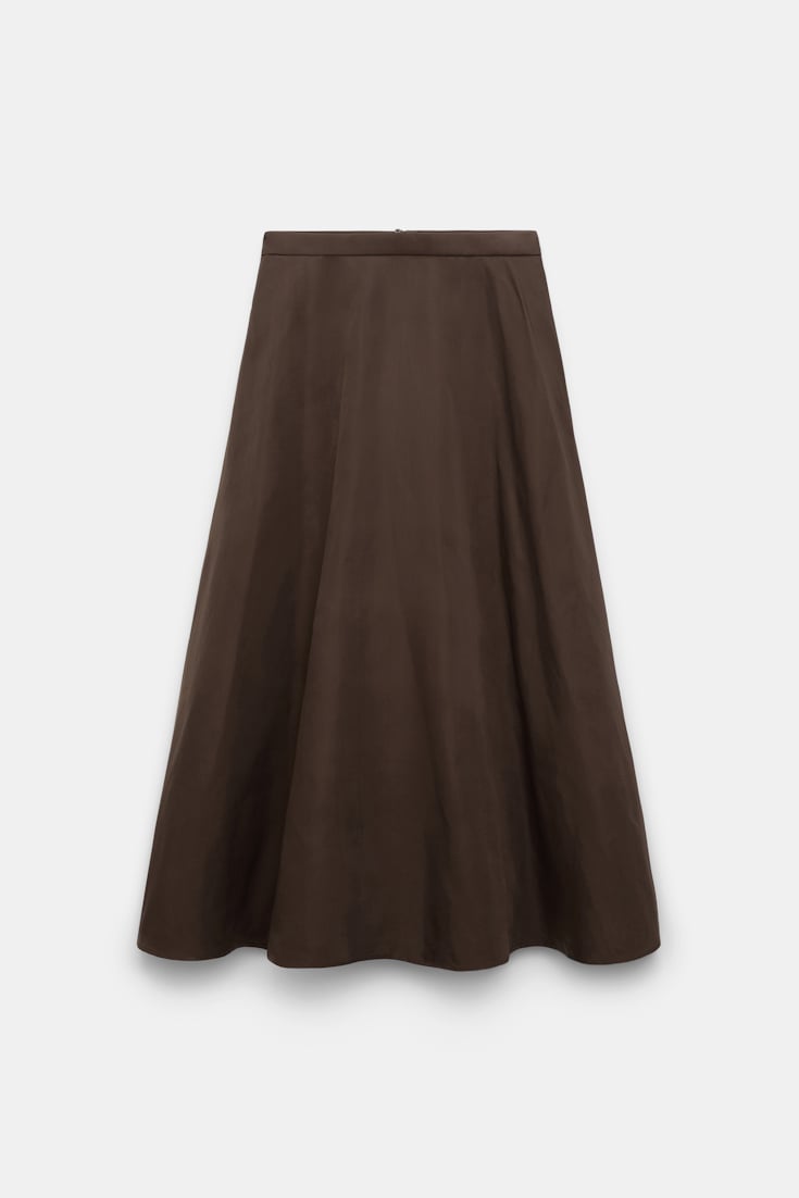 Dorothee Schumacher Nylon skirt dark chocolate