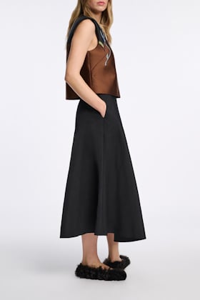 Dorothee Schumacher Nylon skirt pure black