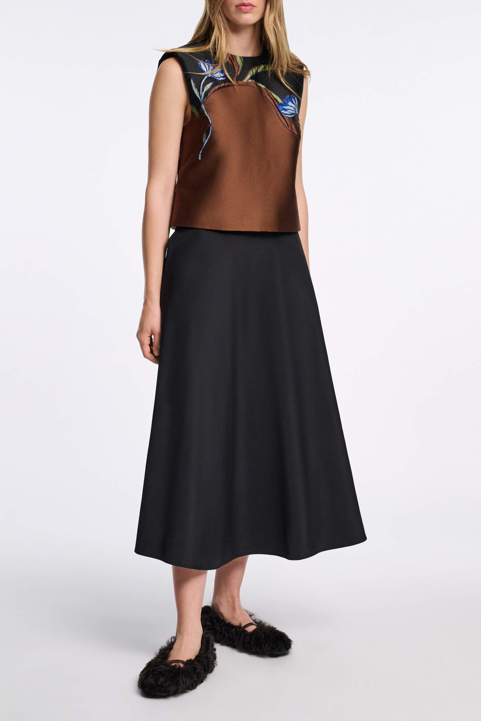 Dorothee Schumacher Nylon skirt pure black
