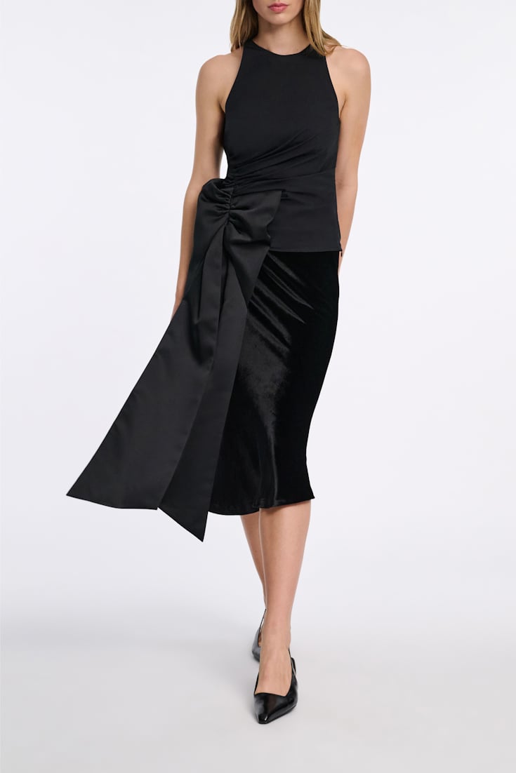 Dorothee Schumacher Top with maxi bow pure black