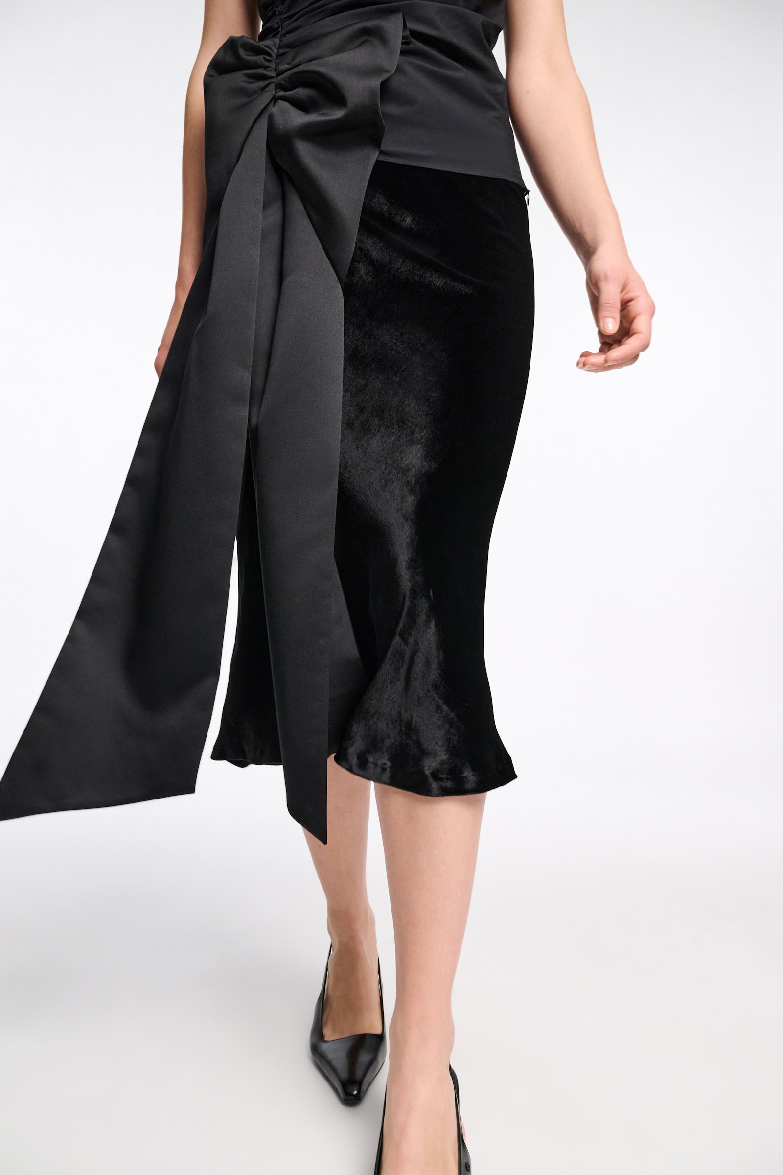 Dorothee Schumacher Top with maxi bow pure black