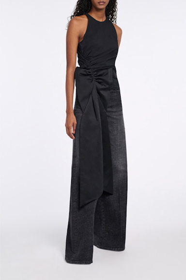 Dorothee Schumacher Top with maxi bow pure black