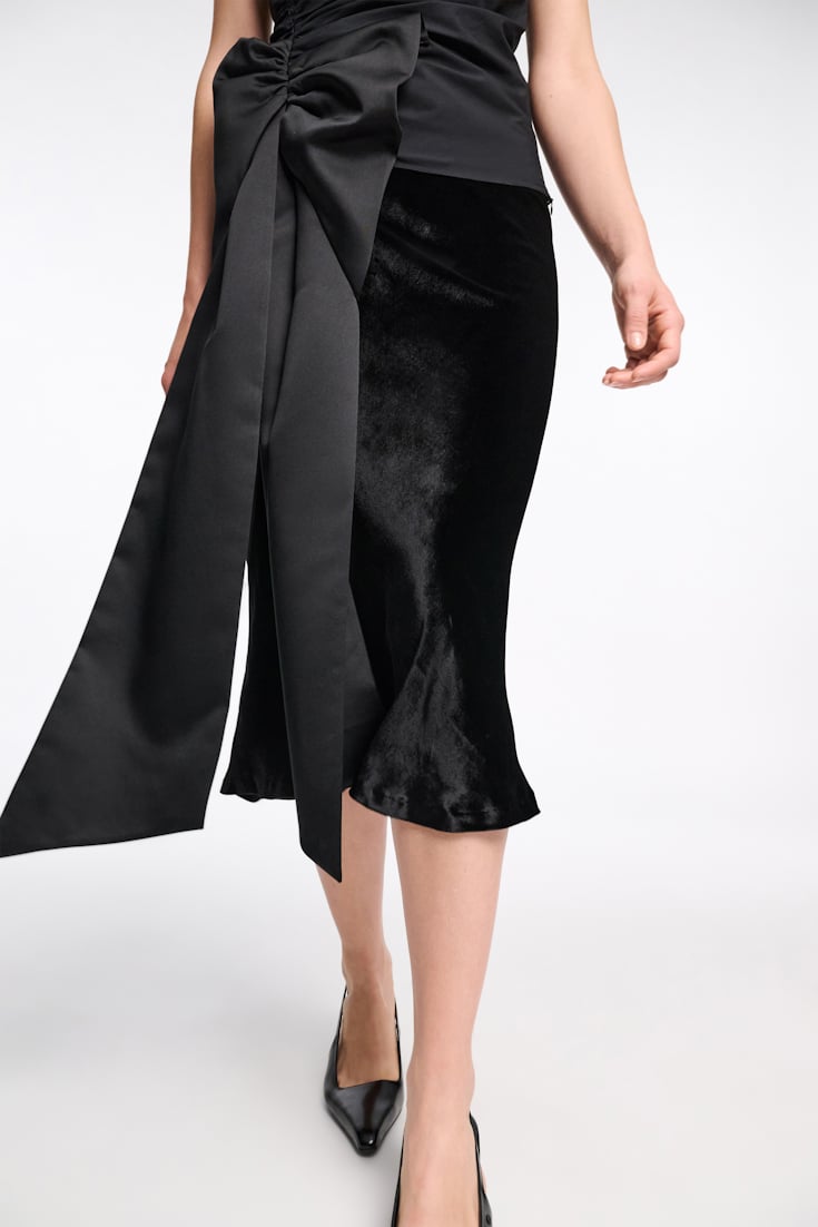 Dorothee Schumacher Top with maxi bow pure black
