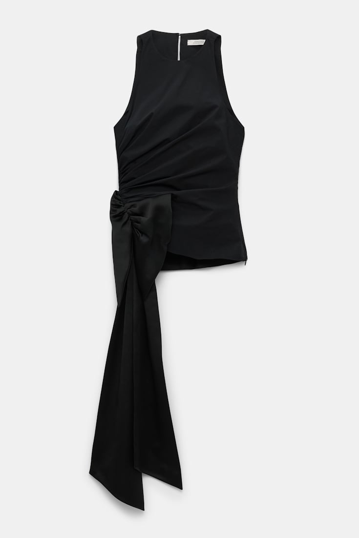 Dorothee Schumacher Top with maxi bow pure black