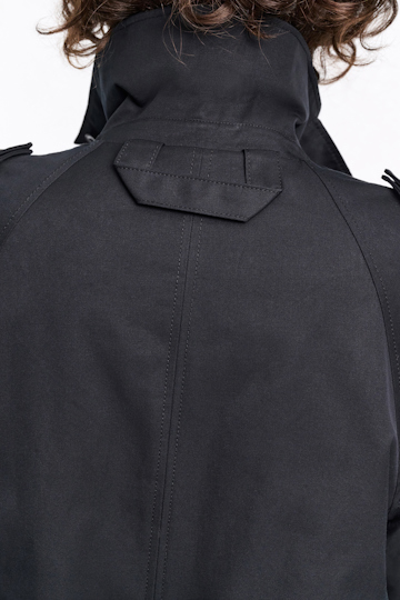 Dorothee Schumacher Short cotton coat pure black